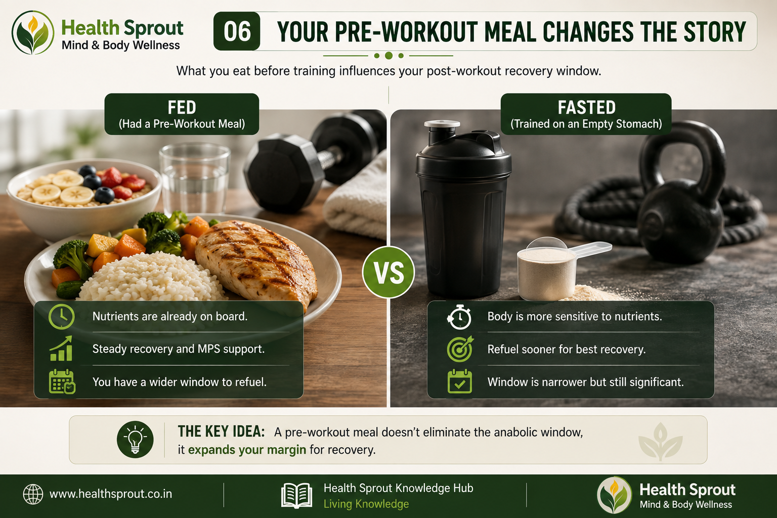 Fed versus fasted pre-workout nutrition