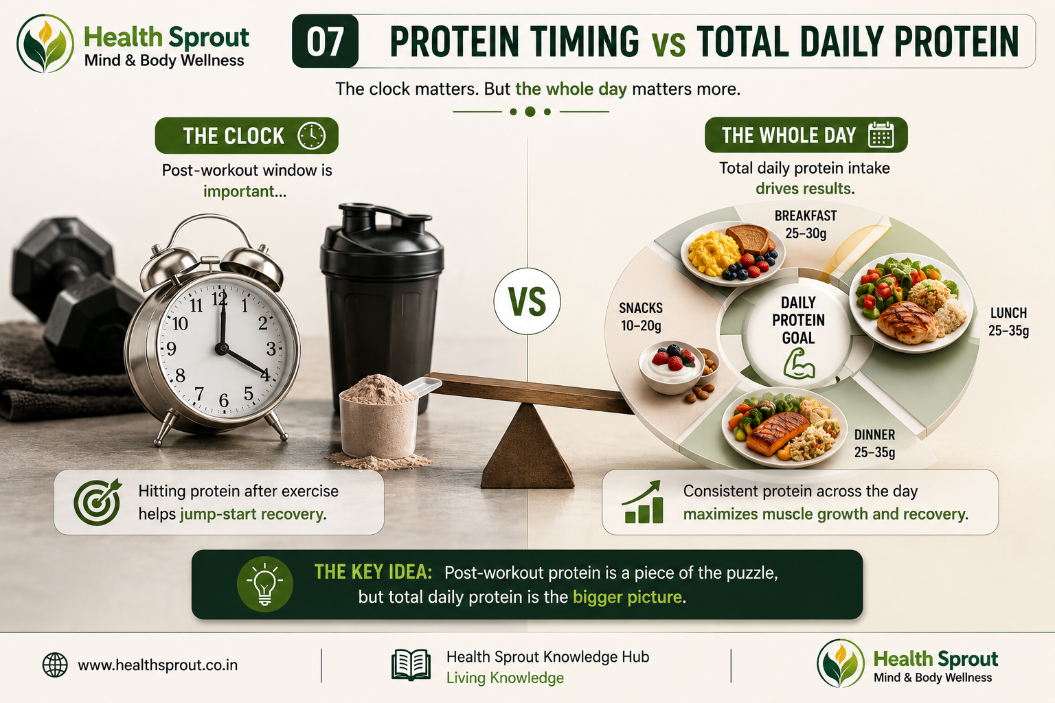 Protein timing versus total daily protein