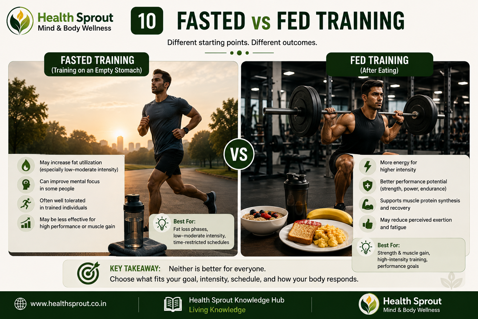 Fasted versus fed training