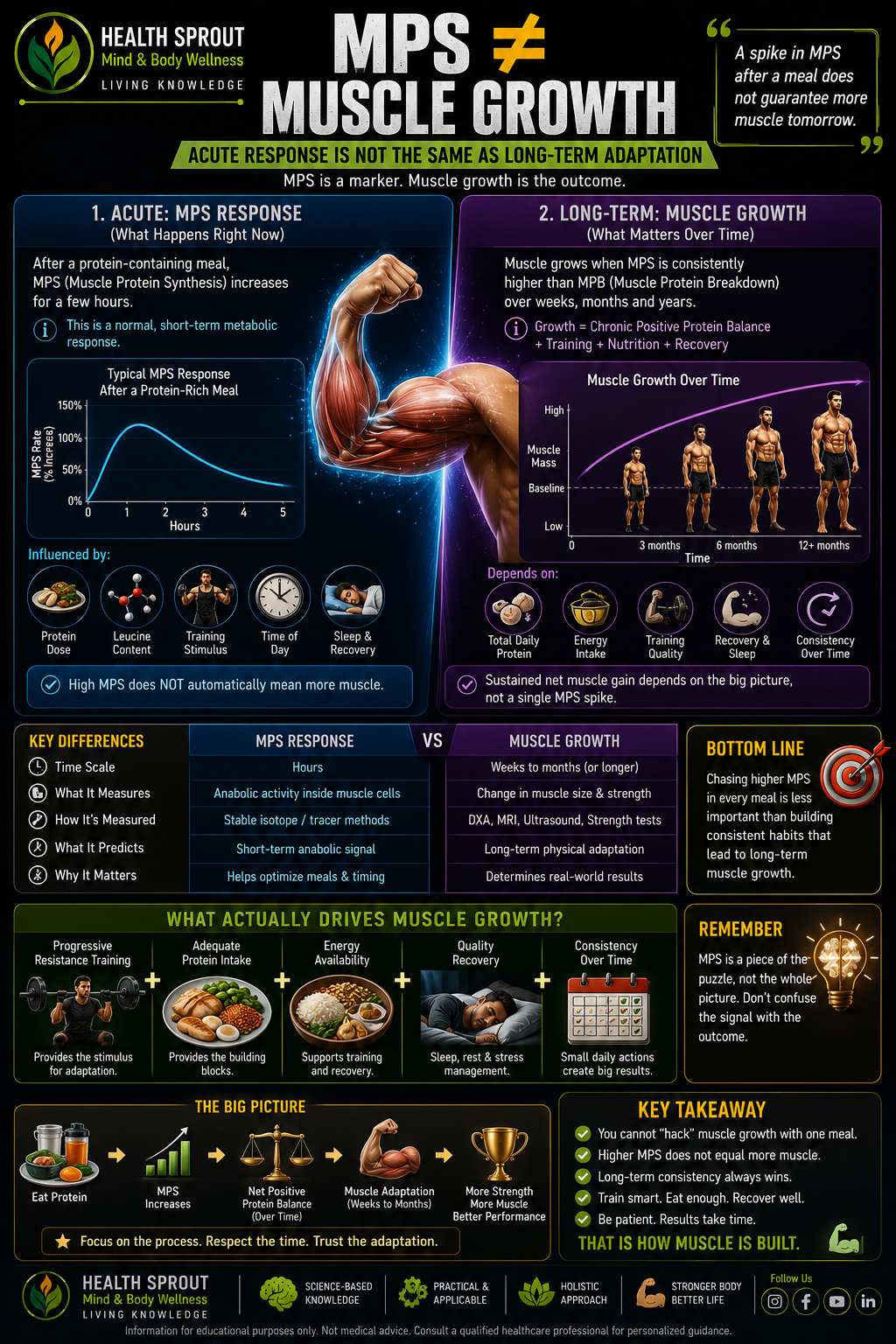 MPS versus long-term muscle growth